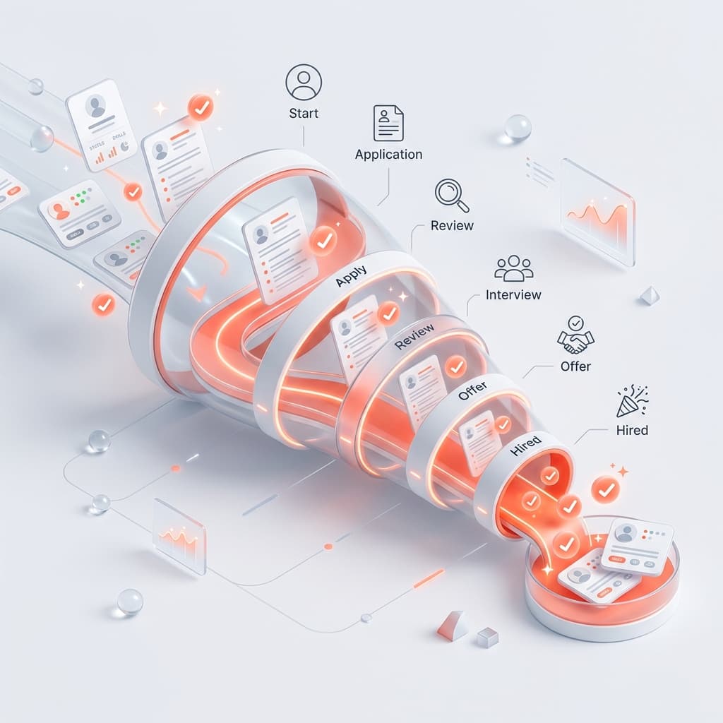 Recruitment pipeline illustration